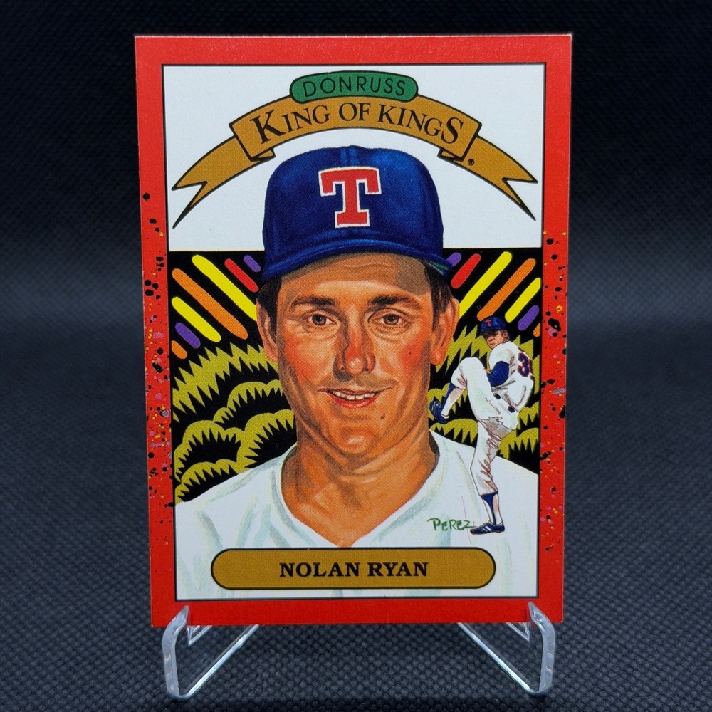 Nolan Ryan 1990 Donruss King of Kings Rangers Card #665 NM